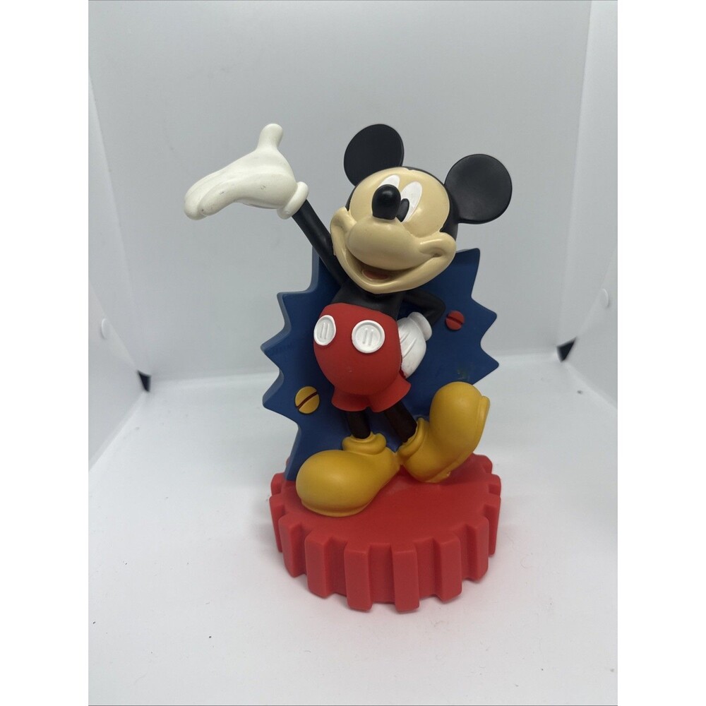 Disney 7" H Mickey Mouse Action Figure Bust Bank Coin Slot Bank